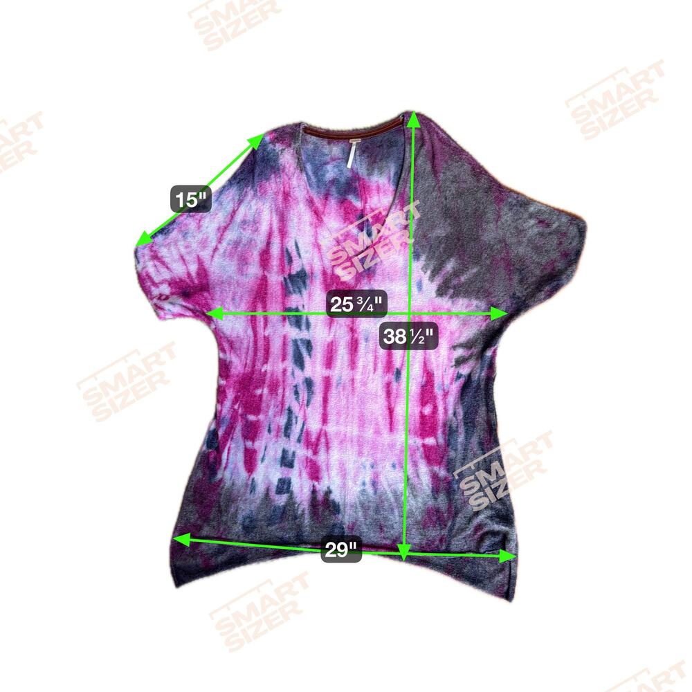 Free People Crushed Galaxy Tie Dye Tunic EUC - Picture 7 of 11